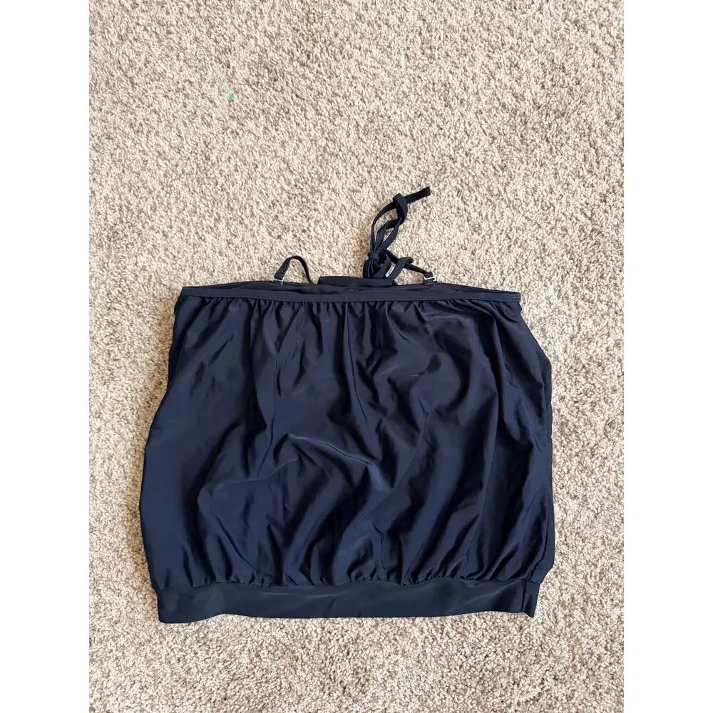 3 for $9 Swim blousy halter tap tank swim euc S iunbranded black